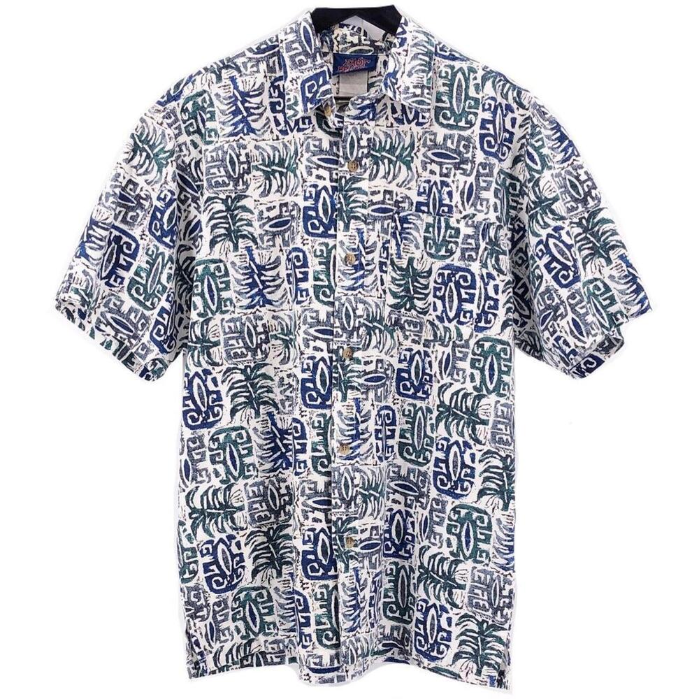 90s tropical print camp shirt 1990s vintage